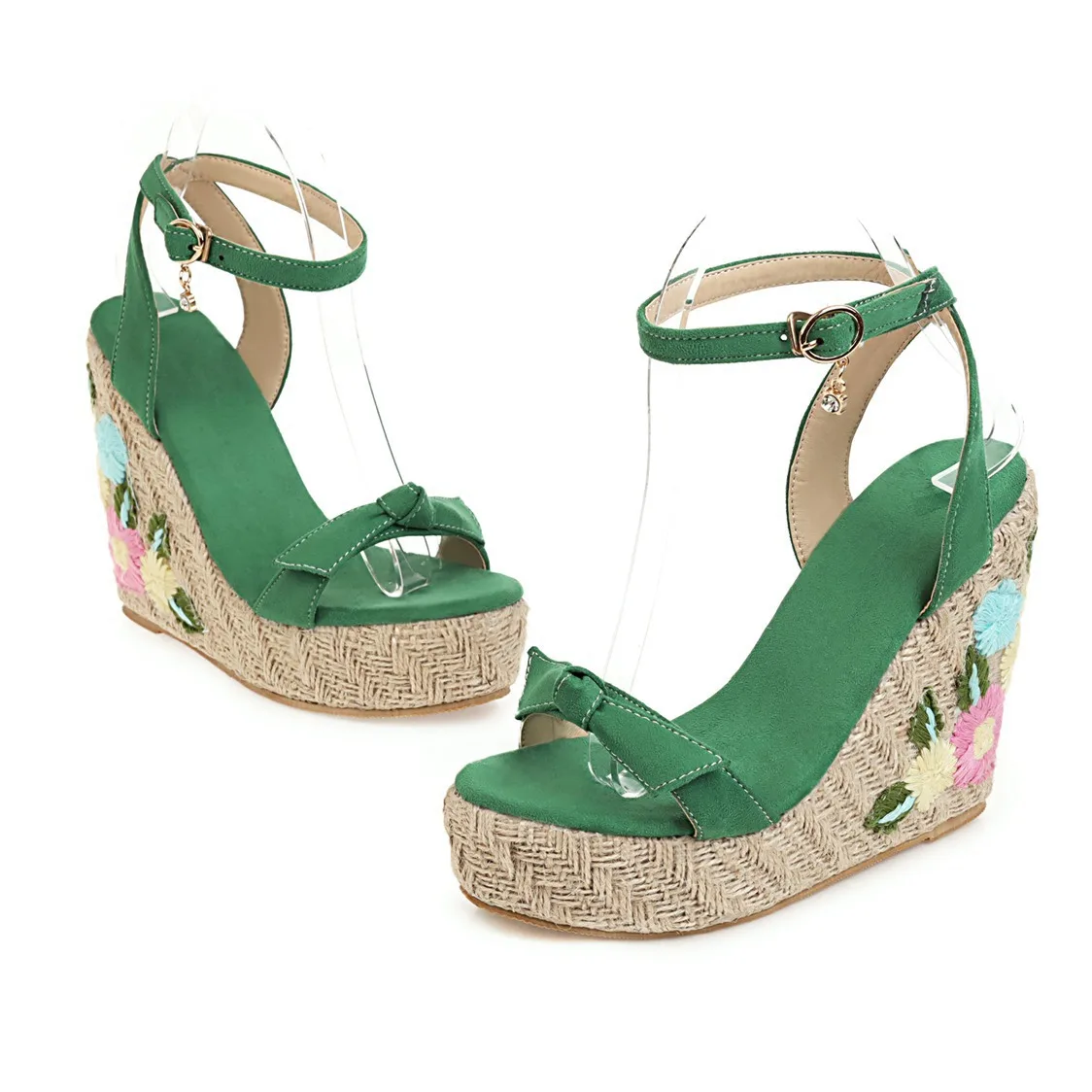 2020 summer new fashion super high heel slope heel platform embroidered size buckle sandals for women
2020 summer new fashion super high heel slope heel platform embroidered size buckle sandals for women