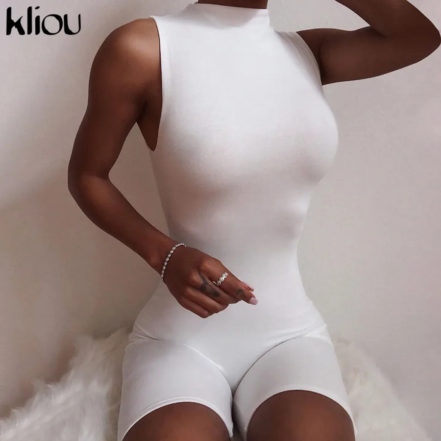 Kliou zipper rompers women summer clothes playsuits sleeveless o-neck solid casual romper slim elastic fitness sportswear outfit
Kliou zipper rompers women summer clothes playsuits sleeveless o-neck solid casual romper slim elastic fitness sportswear outfit