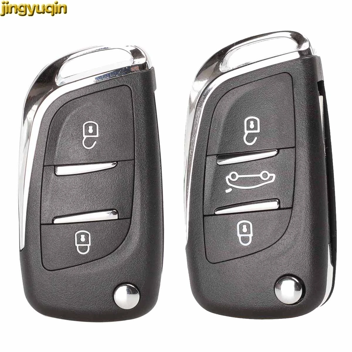 Jingyuqin Складной флип дистанционного ключа автомобиля оболочки CE0536 для peugeot 407 307 408