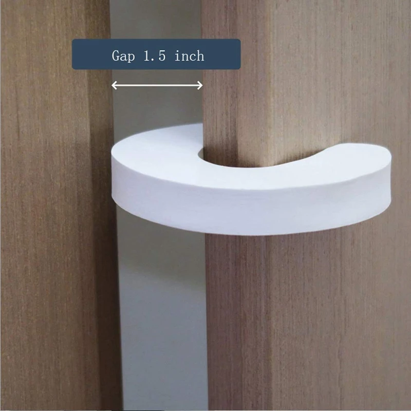 

10Pcs EVA Kid Safe Protector Door Stopper Guard Baby Safety Home Kitchen Bedroom Security Door Clip