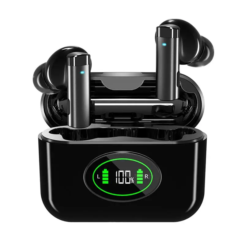 Wireless Bluetooth 5.2 Earphones Low Latency Waterproof HiFi Stereo Sound Button Control Gaming Earbuds with LED Digital Display
Wireless Bluetooth 5.2 Earphones Low Latency Waterproof HiFi Stereo Sound Button Control Gaming Earbuds with LED Digital Display