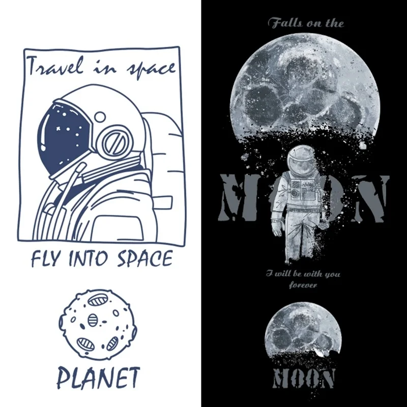 Iron on Transfer Astronaut Patch Moon Applique Heat Transfer Vinyl Space Patches Stickers Kids Stripes on Clothes Thermal Press
Iron on Transfer Astronaut Patch Moon Applique Heat Transfer Vinyl Space Patches Stickers Kids Stripes on Clothes Thermal Press