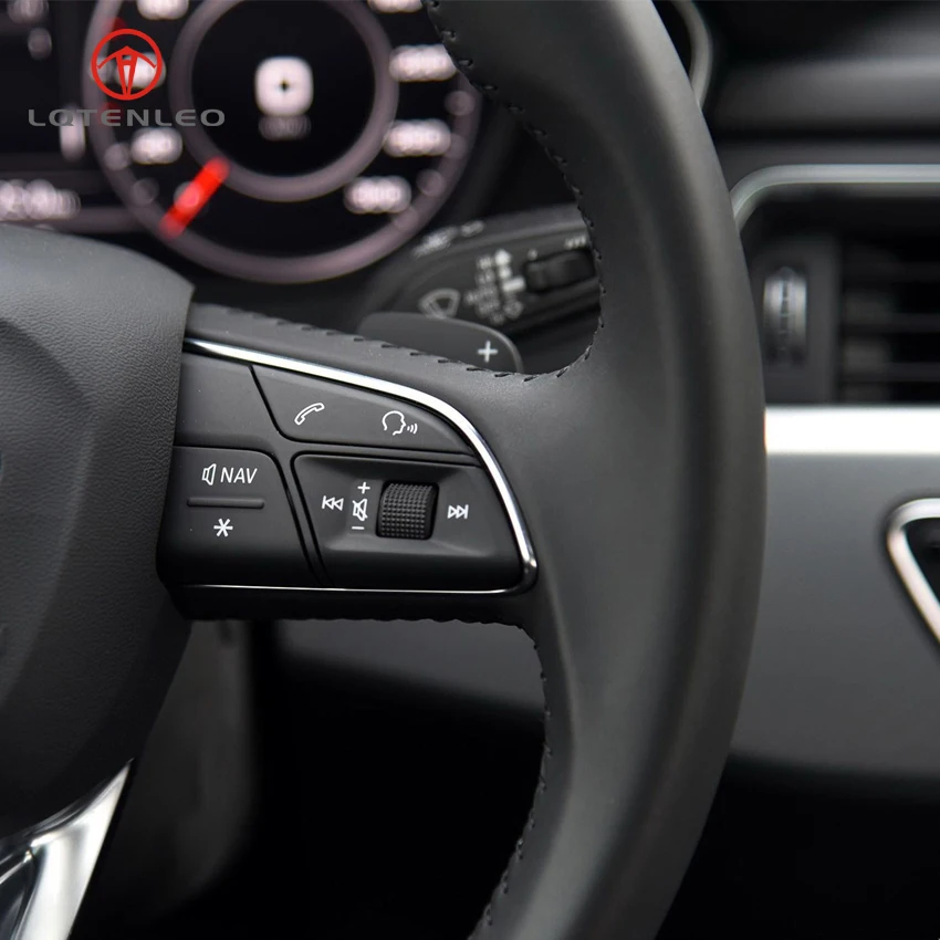LQTENLEO Black Artificial Leather Steering Wheel Cover for Audi A4 Allroad 2017-2018 Q3 Q8 2019 Q5 SQ5 2018-2019 Q7 2016-2019
LQTENLEO Black Artificial Leather Steering Wheel Cover for Audi A4 Allroad 2017-2018 Q3 Q8 2019 Q5 SQ5 2018-2019 Q7 2016-2019