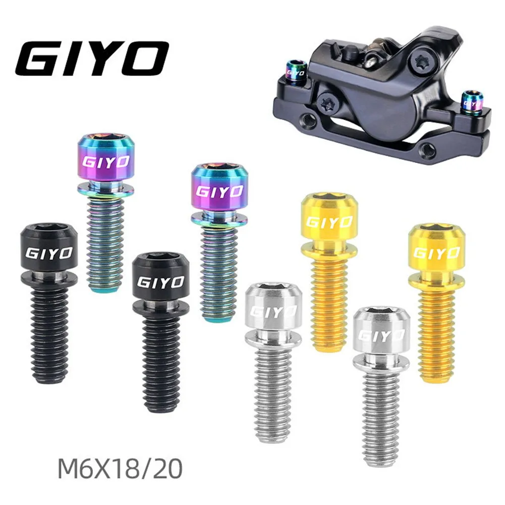 4pcs M6*18/M6*20mm Disc Brake Bolt Clamp Titanium Alloy MTB Bike Bicycle Screw Bicycle Components & Parts Accessories
4pcs M6*18/M6*20mm Disc Brake Bolt Clamp Titanium Alloy MTB Bike Bicycle Screw Bicycle Components & Parts Accessories