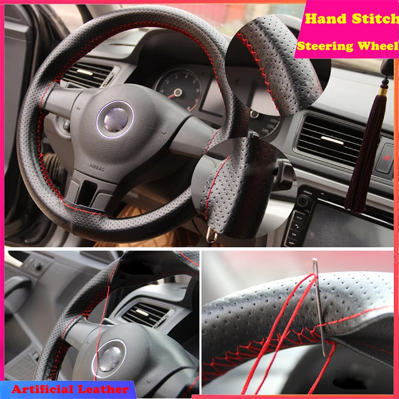 Hand Sewing Car Steering Wheel Cover Car Accessories Diameter 38cm with Needles and Thread for Ford Peugeot Mazda Citroen Toyota
Hand Sewing Car Steering Wheel Cover Car Accessories Diameter 38cm with Needles and Thread for Ford Peugeot Mazda Citroen Toyota