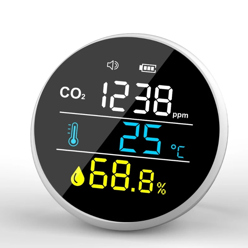 CO2 Monitor Tester Indoor Air Quality 400-5000ppm Digital Carbon Dioxide Temperature Humidity NDIR Sensor Wholesalse
CO2 Monitor Tester Indoor Air Quality 400-5000ppm Digital Carbon Dioxide Temperature Humidity NDIR Sensor Wholesalse