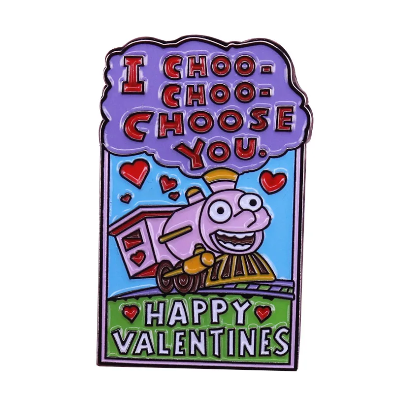 I Choo Выбор вас карточка на День Св. Валентина булавка Ralph Wiggum Lisa ювелирные изделия