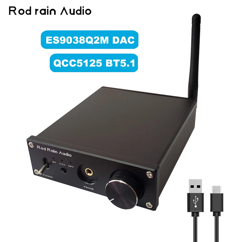 Rod Rain Audio ES9038Q2M DAC QCC5125 Bluetooth 5.1 APTX-HD LDAC APTX-Adaptive Sound Decoder Headphone Amplifier vs hiby smsl
Rod Rain Audio ES9038Q2M DAC QCC5125 Bluetooth 5.1 APTX-HD LDAC APTX-Adaptive Sound Decoder Headphone Amplifier vs hiby smsl