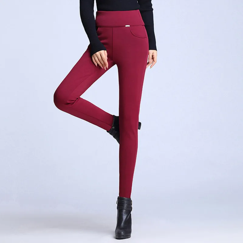 Plus Size Winter Thick Warm Cashmere High Waist Black Pants Women High Elastic Skinny Stretchy Ladies Trousers S-6XL
Plus Size Winter Thick Warm Cashmere High Waist Black Pants Women High Elastic Skinny Stretchy Ladies Trousers S-6XL