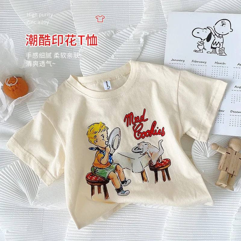 Baby Boys T Shirts Summer New Children's Fashion Print Cotton T-shirts 2-7 Years Boys Clothing Toddler Short Sleeve Casual Tees
Baby Boys T Shirts Summer New Children's Fashion Print Cotton T-shirts 2-7 Years Boys Clothing Toddler Short Sleeve Casual Tees