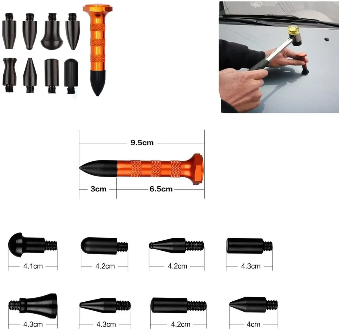 Car Paint-free Dent Repair Tool The Car Puller with Glue Puller Label Is Suitable for Removing Car Dents, Dents Damaged By Hail
Car Paint-free Dent Repair Tool The Car Puller with Glue Puller Label Is Suitable for Removing Car Dents, Dents Damaged By Hail
