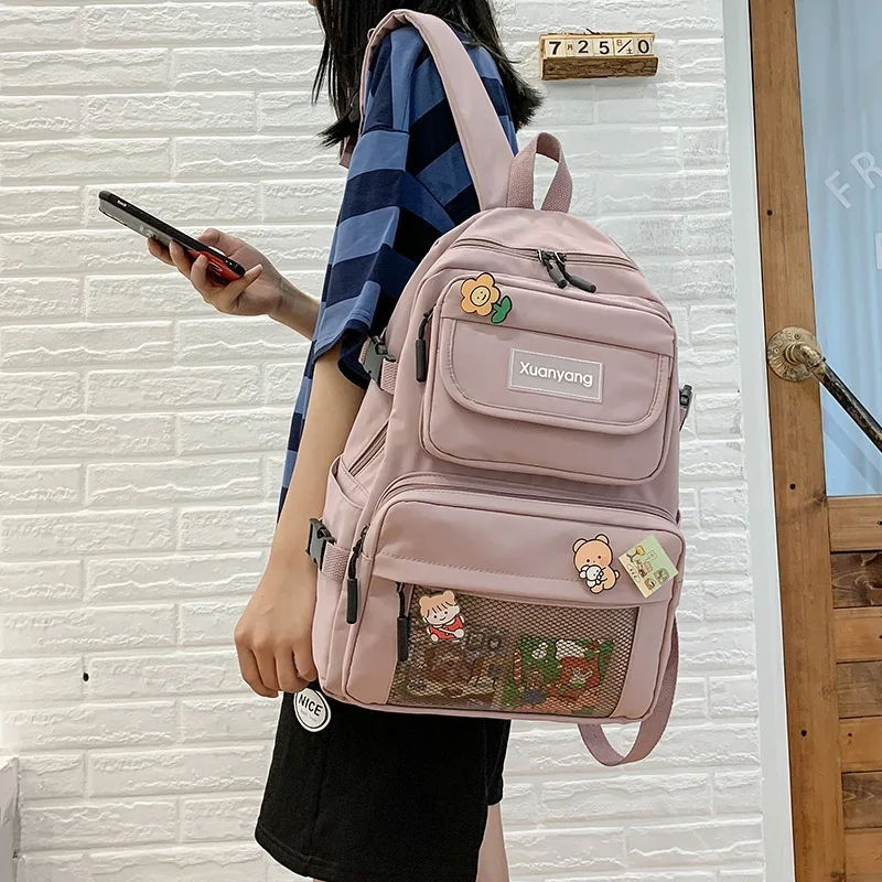 High Quality Women Student Schoolbag Travel Big Capacity Nylon Mochila Laptop Backpack Boy Girl Mochilas for Teenager Bagpack
High Quality Women Student Schoolbag Travel Big Capacity Nylon Mochila Laptop Backpack Boy Girl Mochilas for Teenager Bagpack