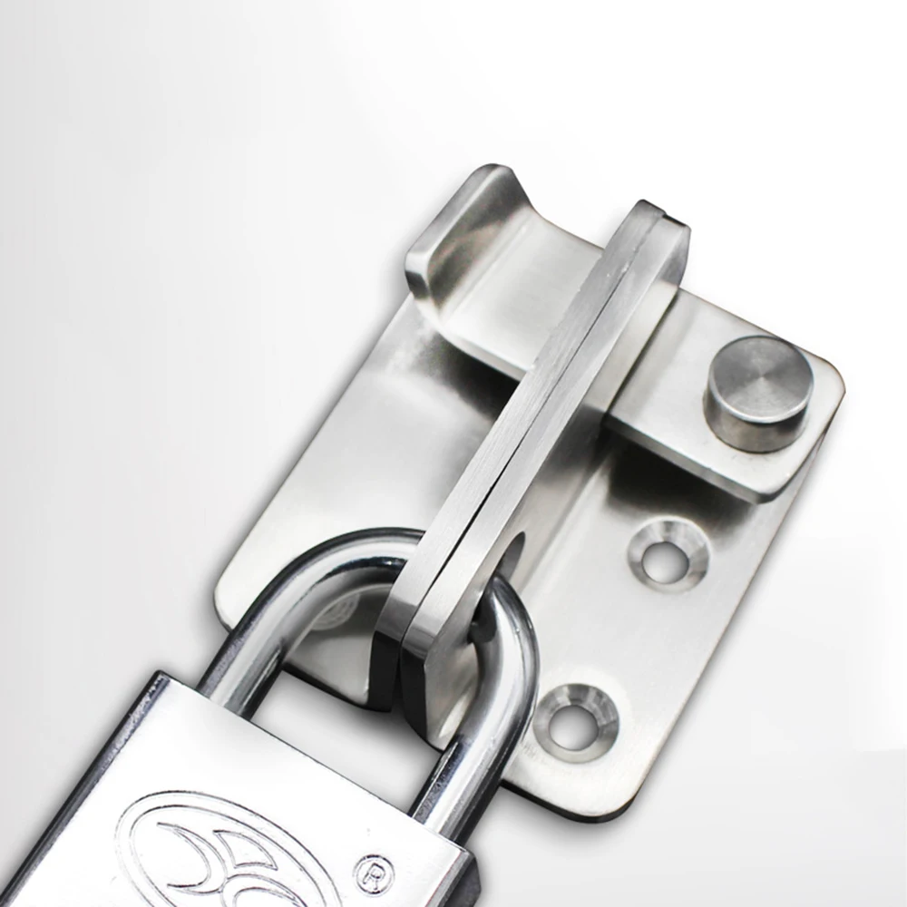 Stainless Steel Punching Wardrobe Security Door Gate Bolt Latch Lock Bracket Hasp Furniture Door Bolts Hardware
Stainless Steel Punching Wardrobe Security Door Gate Bolt Latch Lock Bracket Hasp Furniture Door Bolts Hardware