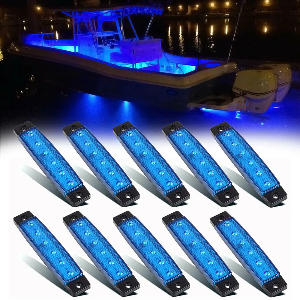 10x Marine Boat LED Deck Courtesy Lights Waterproof Blue Stern Transom Light Decorative Lamps Strips
10x Marine Boat LED Deck Courtesy Lights Waterproof Blue Stern Transom Light Decorative Lamps Strips