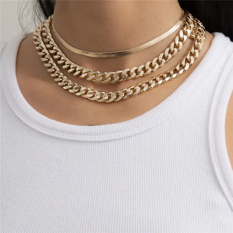 European And American Exaggerated Multi-layer Personality Clavicle Chain Necklace Classic Simple Fashion Necklace Female Jewelry
European And American Exaggerated Multi-layer Personality Clavicle Chain Necklace Classic Simple Fashion Necklace Female Jewelry