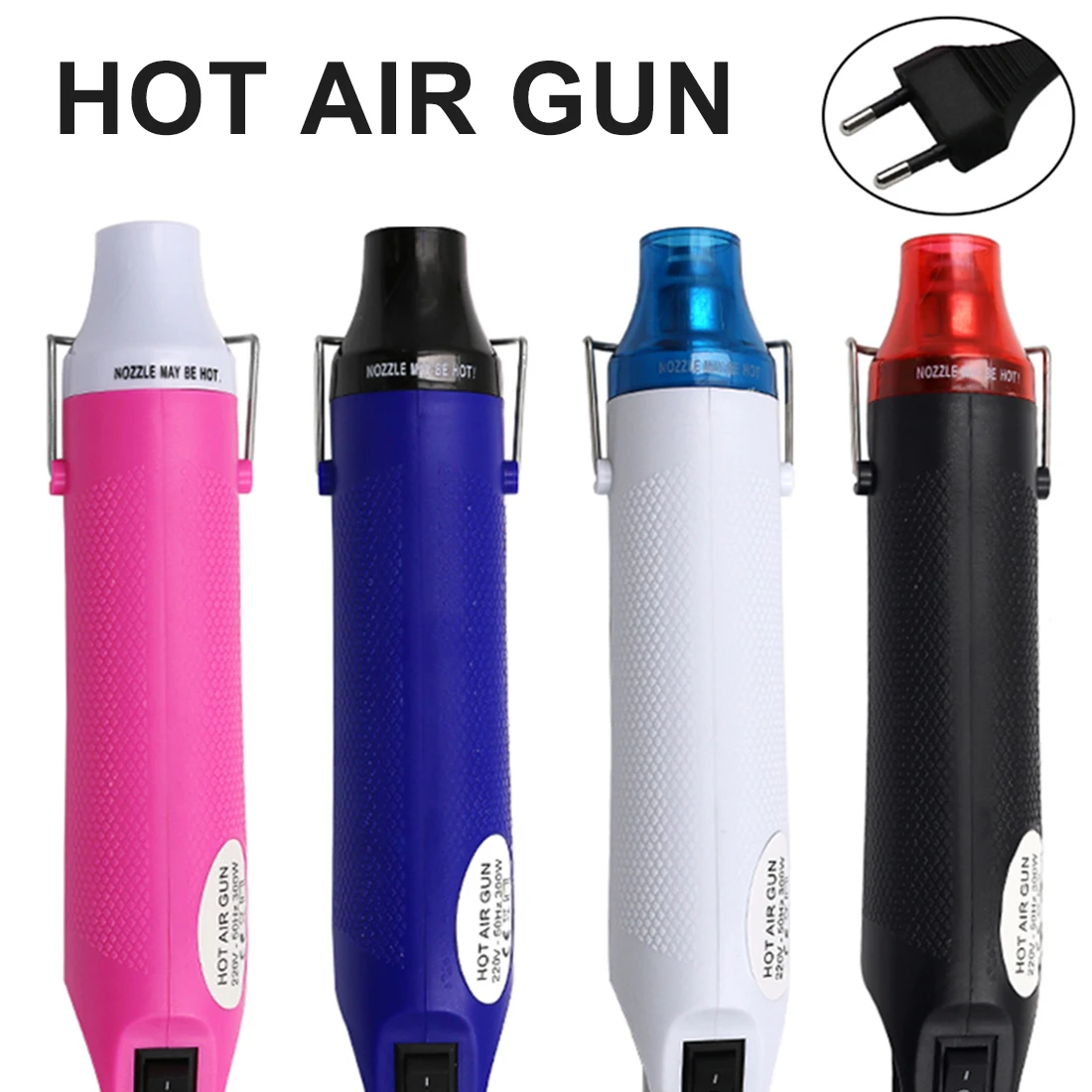 110V/220V DIY Using 300W temperature Heat Gun Electric Power tool hot air Gun with supporting seat Shrink Plastic DIY tool colo
110V/220V DIY Using 300W temperature Heat Gun Electric Power tool hot air Gun with supporting seat Shrink Plastic DIY tool colo
