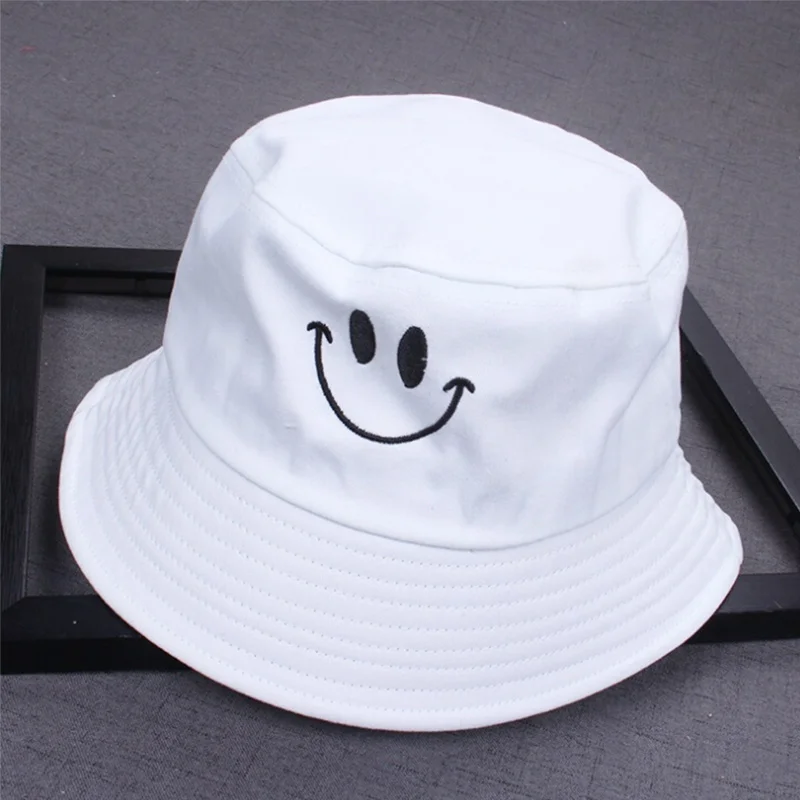 Women Smile Bucket Hat Double Sided Bucket Hat Smiling Face Unisex Fashion Cap Hop Men Summer Cap
Women Smile Bucket Hat Double Sided Bucket Hat Smiling Face Unisex Fashion Cap Hop Men Summer Cap