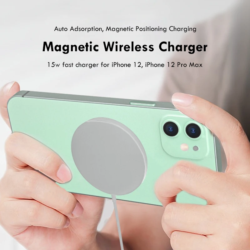 Магнитное Беспроводное зарядное устройство Maigc для iPhone 12 беспроводное Pro Max |
