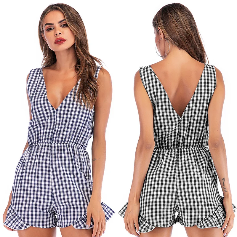 Bikoles 2021Summer Women's Fashion Sexy Deep V Neck Bow Sleeveless Jumpsuits New Casual Backless Short Pants Ladies Playsuits
Bikoles 2021Summer Women's Fashion Sexy Deep V Neck Bow Sleeveless Jumpsuits New Casual Backless Short Pants Ladies Playsuits