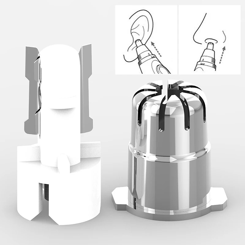 

Головки триммера 3-в-1 для носа, Сменная головка для стрижки волос в носу, новогодние подарки 2022 года, 1 шт.