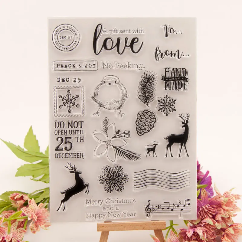 Hot sale elk Transparent Clear Stamps / Silicone Seals Roller Stamp for DIY scrapbooking photo album/Card Making
Hot sale elk Transparent Clear Stamps / Silicone Seals Roller Stamp for DIY scrapbooking photo album/Card Making