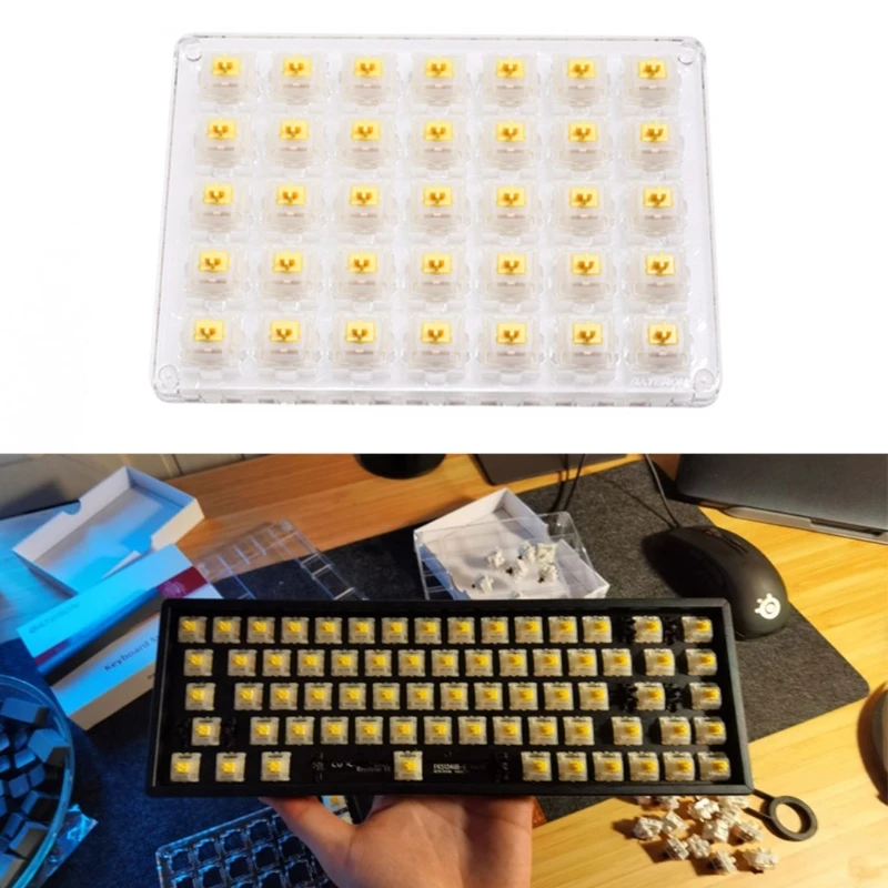 Gateron Switches Milky Switch Housing Yellow Compatible for MX Mechanical Keyboard Switch 5pins 50g Switches
Gateron Switches Milky Switch Housing Yellow Compatible for MX Mechanical Keyboard Switch 5pins 50g Switches
