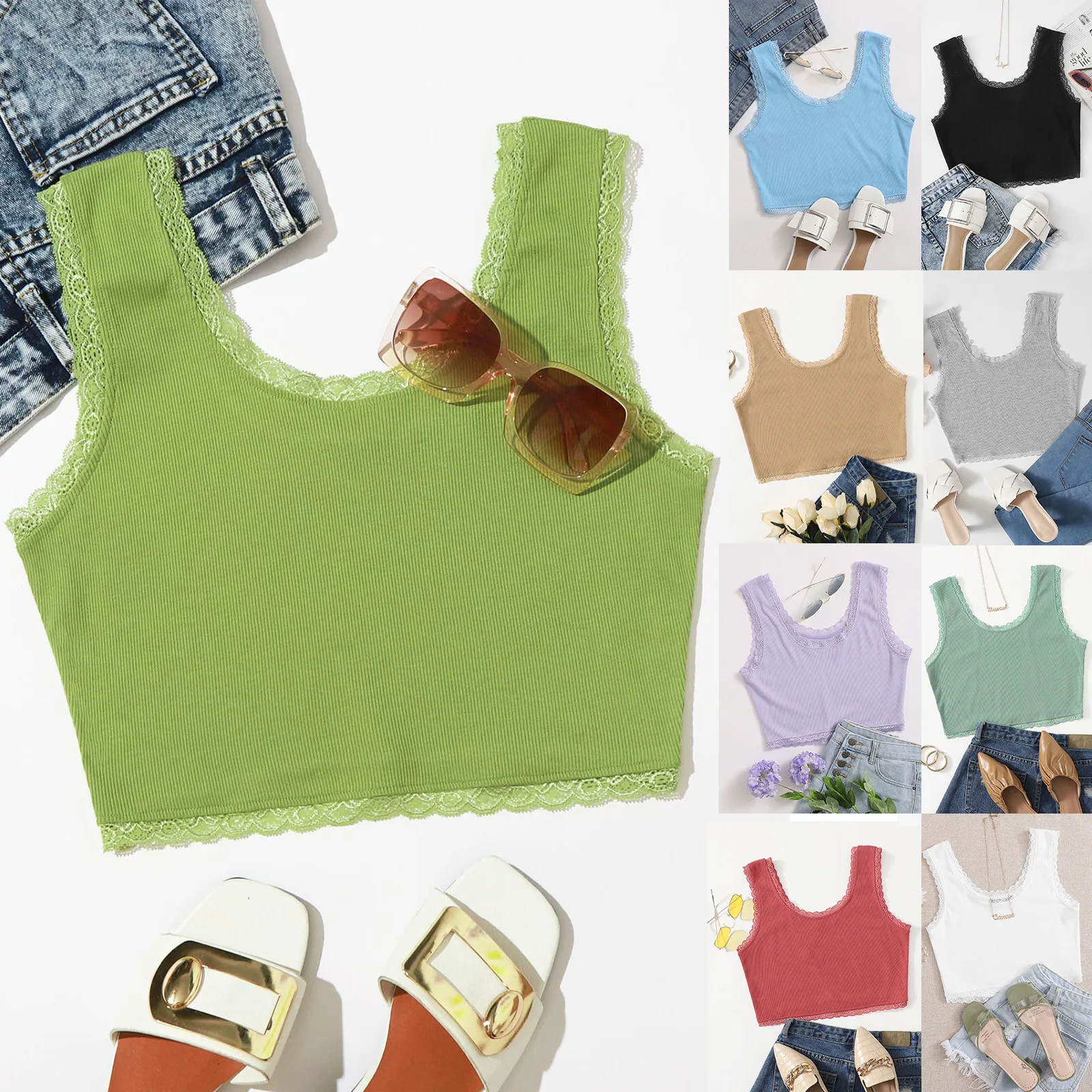 Топ Топик енский Crop Top Women Ladies Solid Sleeveless Lace Pullover Vest Tank Crop Tops Women 2020 Shirts 5S
Топ Топик енский Crop Top Women Ladies Solid Sleeveless Lace Pullover Vest Tank Crop Tops Women 2020 Shirts 5S