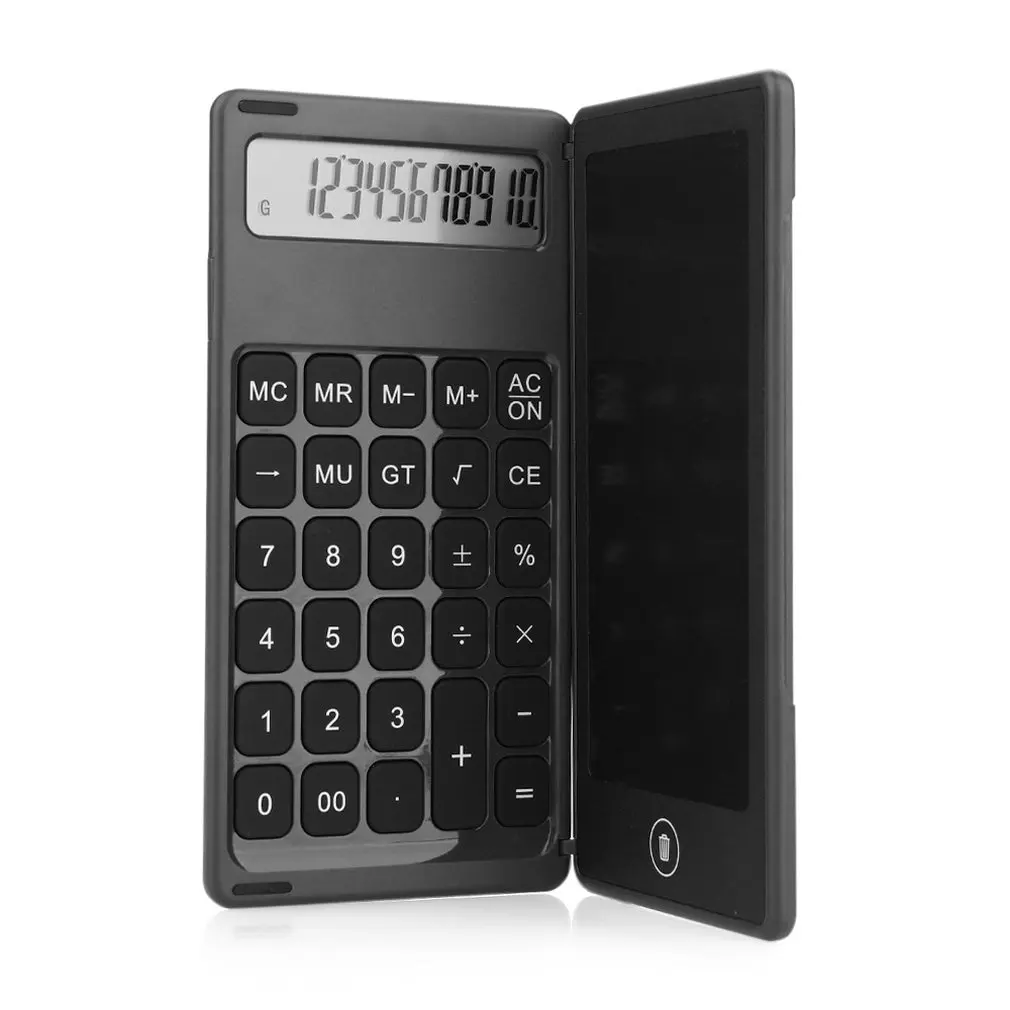 Three Generations Of Folding Calculator 6 Inch LCD Liquid Crystal 12 Digit Display Folding Ultra-thin Writing Board 
Three Generations Of Folding Calculator 6 Inch LCD Liquid Crystal 12 Digit Display Folding Ultra-thin Writing Board