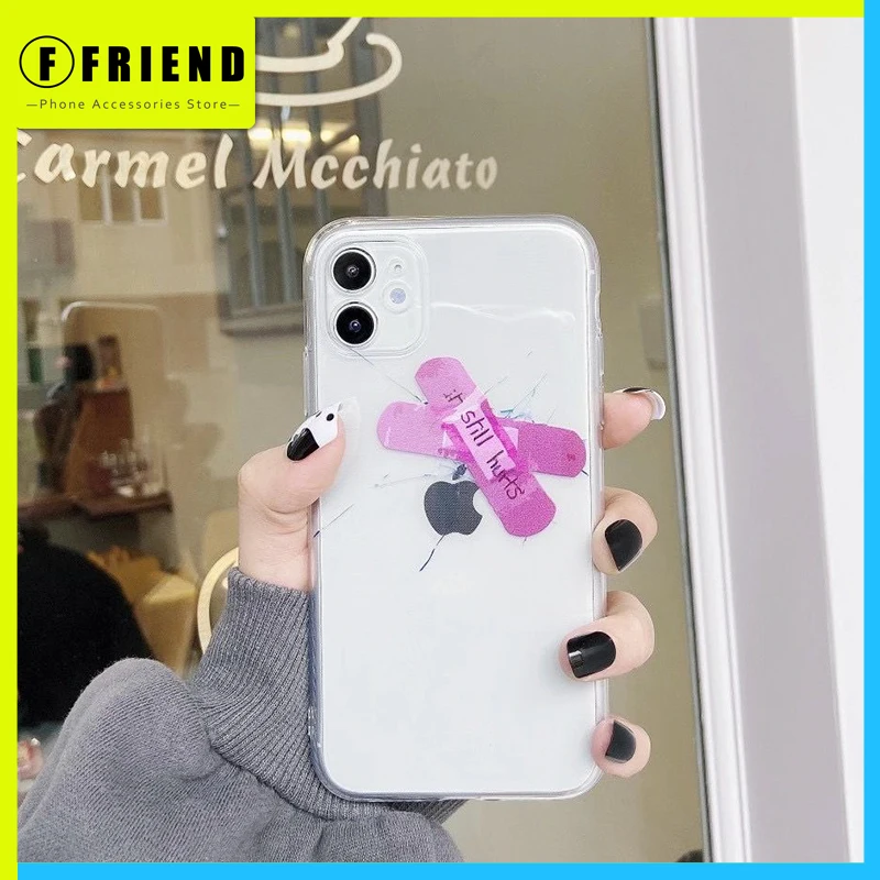 Simple Cute Pink Band-aid Transparent Design Phone Cover for Iphone 11 12 Pro Max 7 8p Se Xs Xr Women Silicone Girl Phone Cases
Simple Cute Pink Band-aid Transparent Design Phone Cover for Iphone 11 12 Pro Max 7 8p Se Xs Xr Women Silicone Girl Phone Cases