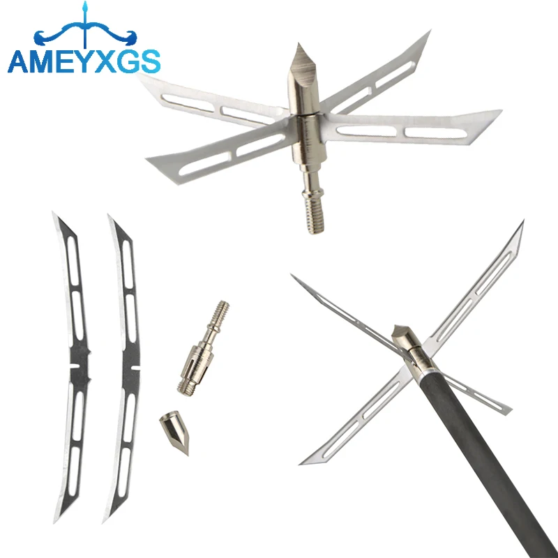 12/24Pcs 186Grain Archery Hunting Arrowheads 4 Blade Tips Broadhead Arrow Points for Outdoor Bow Training Shooting Accessories
12/24Pcs 186Grain Archery Hunting Arrowheads 4 Blade Tips Broadhead Arrow Points for Outdoor Bow Training Shooting Accessories