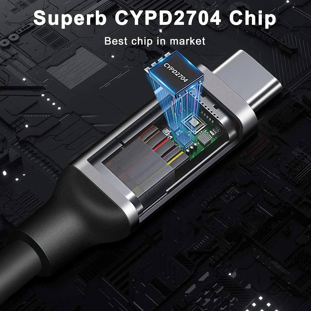 Thunderbolt 3 Cable 100W 5A/20V USB 3.1 Thunderbolt 3 Fast PD Cable for Macbook Pro 40Gbps 5K/60Hz USB Type C Charger Data Cable
Thunderbolt 3 Cable 100W 5A/20V USB 3.1 Thunderbolt 3 Fast PD Cable for Macbook Pro 40Gbps 5K/60Hz USB Type C Charger Data Cable