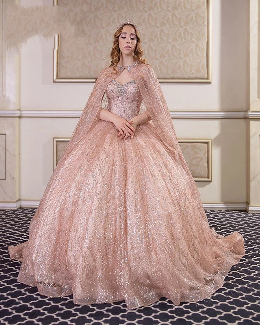 2020 Champagne Paillette Evening Clothes With Pearls Sleeves Ballgown Sweet 16-piece Vestidos De 15-year-old Quinceanera
2020 Champagne Paillette Evening Clothes With Pearls Sleeves Ballgown Sweet 16-piece Vestidos De 15-year-old Quinceanera