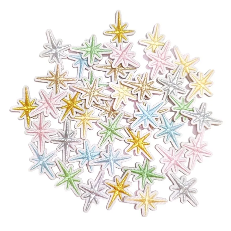 50pcs/lot Star Embroidery Patches Letters Clothing Decoration Accessories Diy Iron Heat Transfer Applique Clothes Patches
50pcs/lot Star Embroidery Patches Letters Clothing Decoration Accessories Diy Iron Heat Transfer Applique Clothes Patches