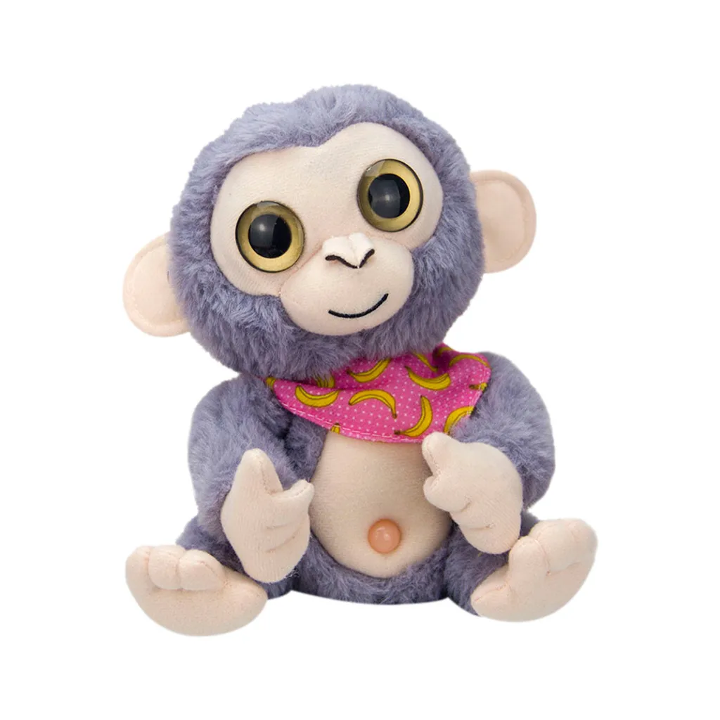 

Cute Mimicry Pet Talking Monkey Repeats What You Say Electronic Plush Toy Plush Dolls Baby toy 2020 LS 1211