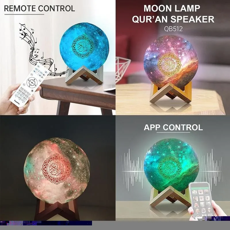 Quran Speaker LED Night Light 3D Starry Sky lamp Wireless Speaker Reciter Bluetooth Speaker Reciter Quran Muslim Lamp R2P9
Quran Speaker LED Night Light 3D Starry Sky lamp Wireless Speaker Reciter Bluetooth Speaker Reciter Quran Muslim Lamp R2P9