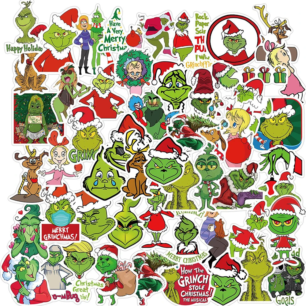 10/30/50PCS How The Grinch Stole Christmas Cartoon Stickers Laptop Phone Fridge Waterproof Graffiti Decal Sticker Packs Kid Toy
10/30/50PCS How The Grinch Stole Christmas Cartoon Stickers Laptop Phone Fridge Waterproof Graffiti Decal Sticker Packs Kid Toy