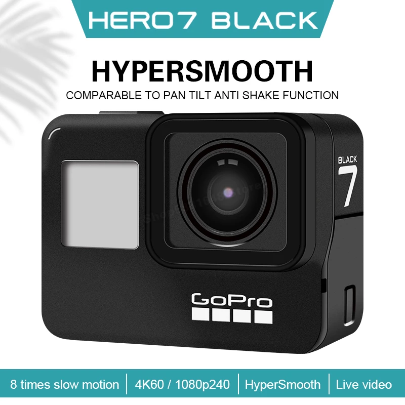 GoPro hero 7 black4k60 рамка подводная спортивная камера 12 Мп фотографии в реальном