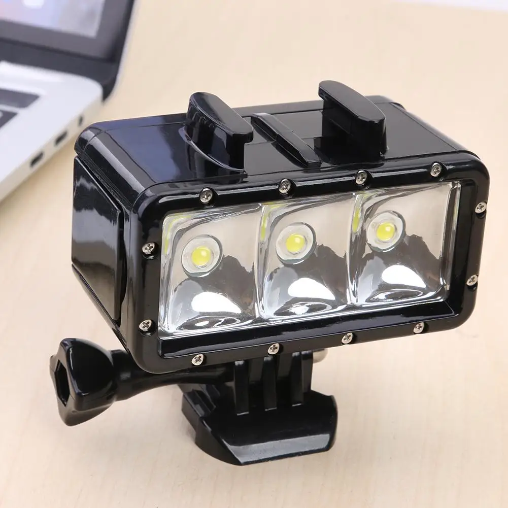 Ярсветильник свет для подводной съемки 30 м GoPro SJCAM Camera Hero использование с