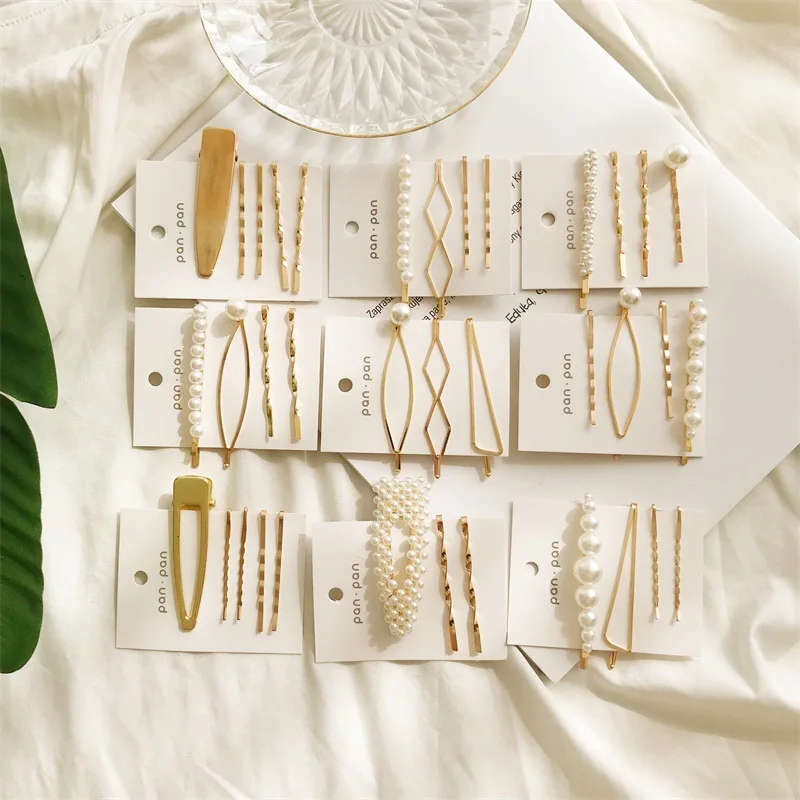 3Pcs/Set Women's Pearl Hairpin Fashion Korean Gold Total Geometry Girl Headwear Hair Accessories Jewelry Wholesale
3Pcs/Set Women's Pearl Hairpin Fashion Korean Gold Total Geometry Girl Headwear Hair Accessories Jewelry Wholesale