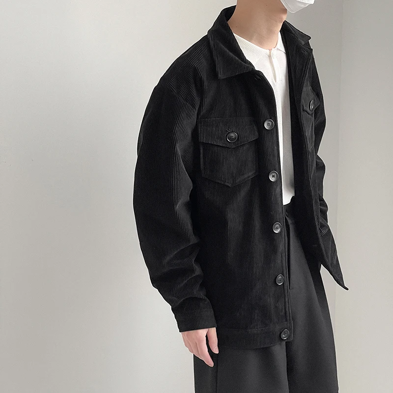 IEFB Black Corduroy Jacket Men's Spring And Autumn New Oversize Workwear Jacket Loose Casual Men's Clothing Double Pocket 9Y6960
IEFB Black Corduroy Jacket Men's Spring And Autumn New Oversize Workwear Jacket Loose Casual Men's Clothing Double Pocket 9Y6960