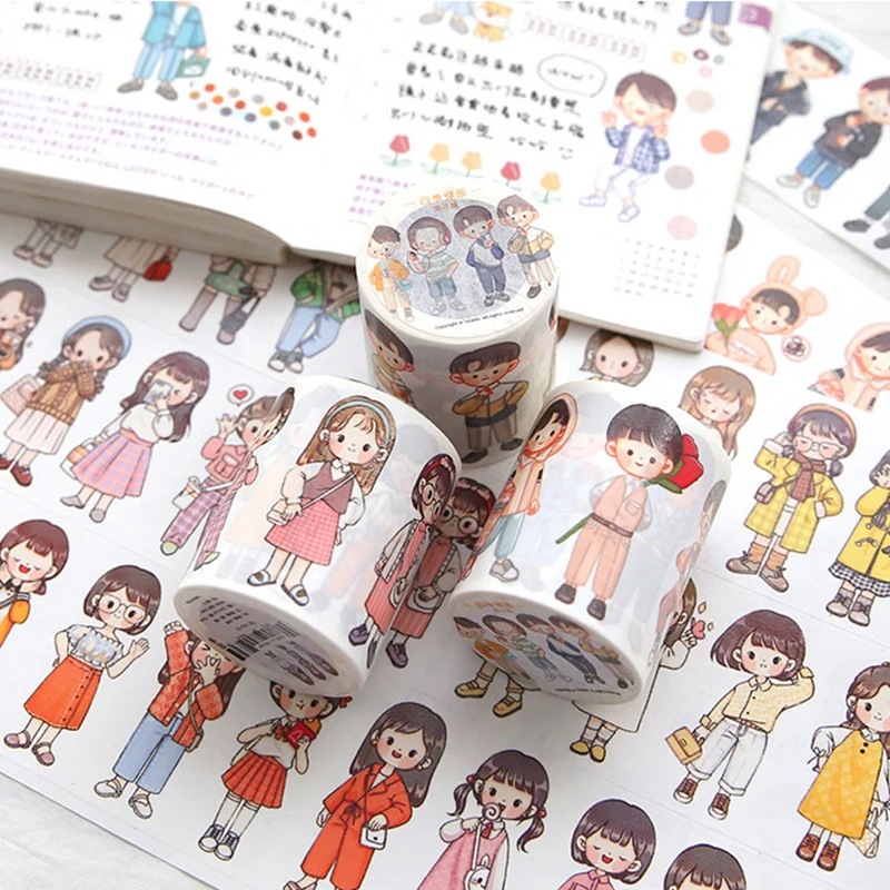 5.5mm * 5.2m Clothing Matching Series Washi Tape Boy Girl Cute Scrapbooking Decoration Material Stickers Stationery Supply
5.5mm * 5.2m Clothing Matching Series Washi Tape Boy Girl Cute Scrapbooking Decoration Material Stickers Stationery Supply