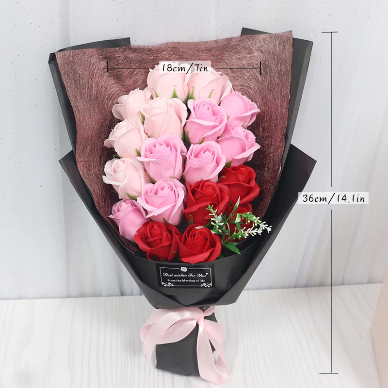 Artificial Soap Flower Rose Bouquet Gift Bag Valentine's Day Birthday Gift Christmas Wedding Home Decoration Flowers
Artificial Soap Flower Rose Bouquet Gift Bag Valentine's Day Birthday Gift Christmas Wedding Home Decoration Flowers