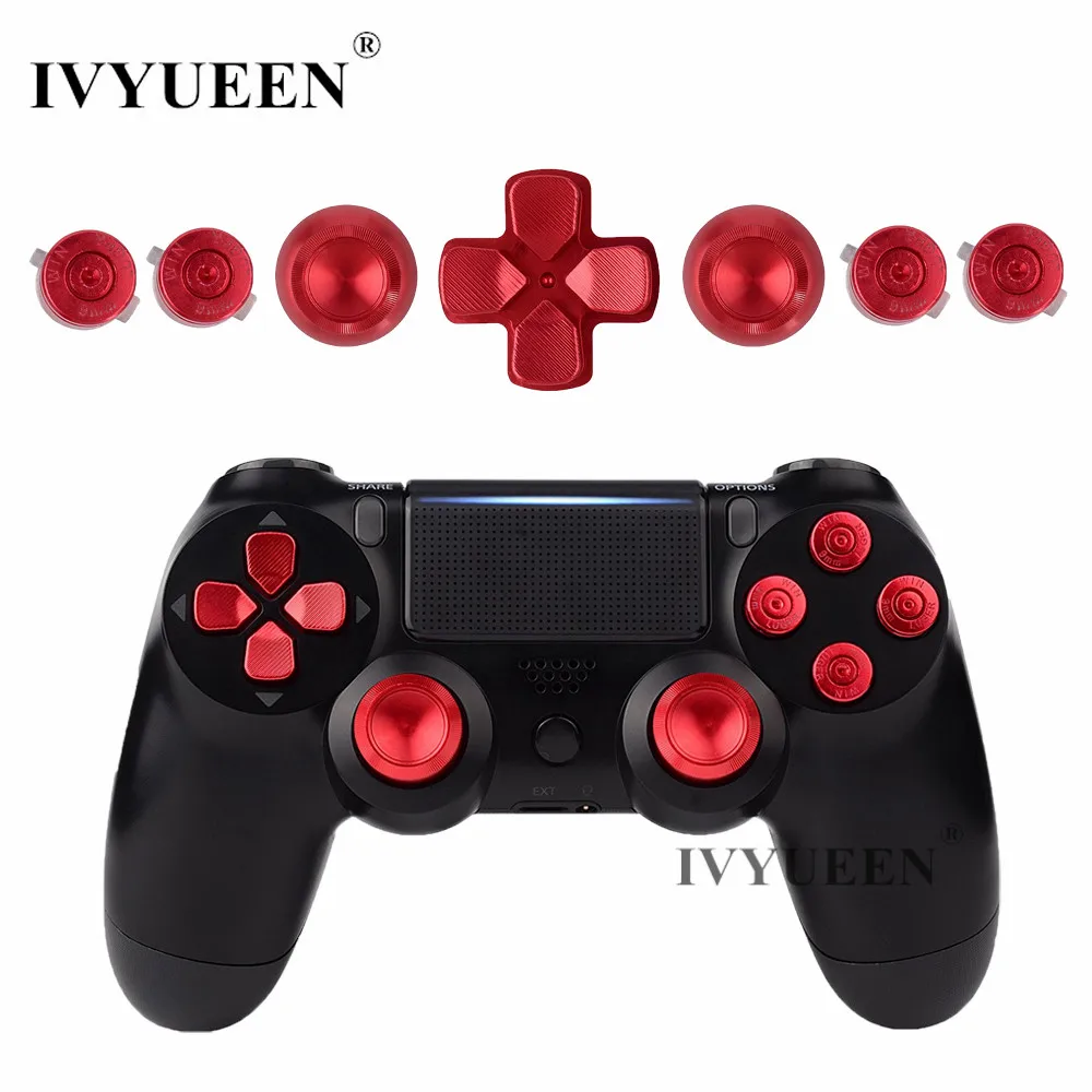IVYUEEN для Dualshock 4 PS4 Pro Slim Controller, красные металлические аналоговые палочки, алюминиевые кнопки Dpad Action для Playstation 4, геймпад
IVYUEEN для Dualshock 4 PS4 Pro Slim Controller, красные металлические аналоговые палочки, алюминиевые кнопки Dpad Action для Playstation 4, геймпад