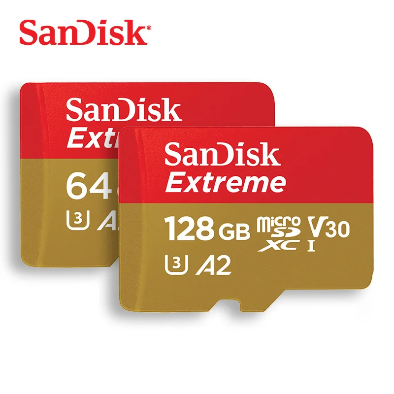 

SanDisk Memory Card Extreme micro SD Card UHS-I C10 U3 V30 microSDHC/microSDXC Flash 32GB A1 64GB 128GB 256GB 400GB A2 TF Card