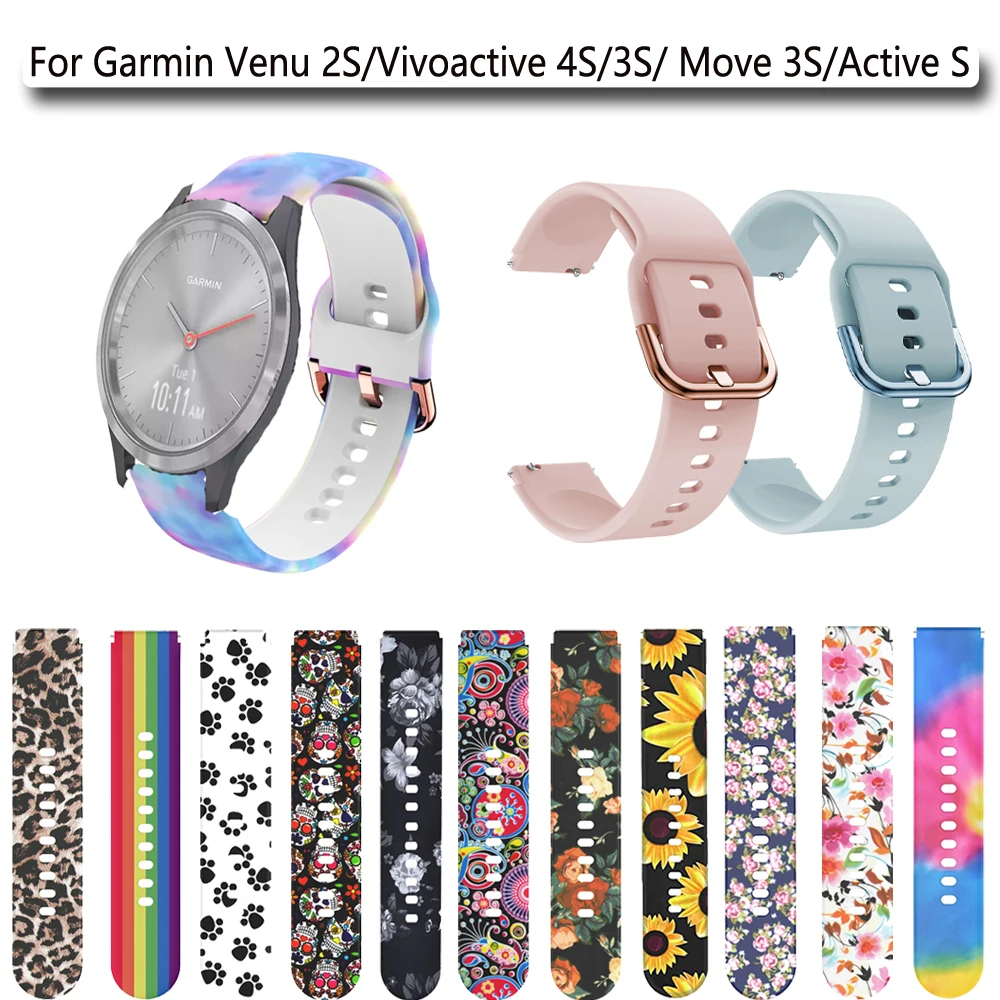 18mm Silicone Strap Band Replaceable For Garmin Venu 2S/Vivoactive 4S/3S/ Move3S/Active S Wriststrap Bracelet Watchbands
18mm Silicone Strap Band Replaceable For Garmin Venu 2S/Vivoactive 4S/3S/ Move3S/Active S Wriststrap Bracelet Watchbands
