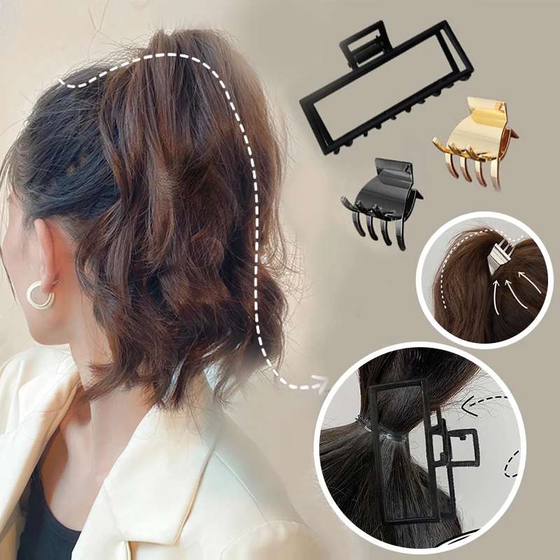 2021 New Women Elegant Gold Hollow Geometric Metal Hair Claw Vintage Hair Clips Headband Hairpin Hair Crab Hair Accessories
2021 New Women Elegant Gold Hollow Geometric Metal Hair Claw Vintage Hair Clips Headband Hairpin Hair Crab Hair Accessories