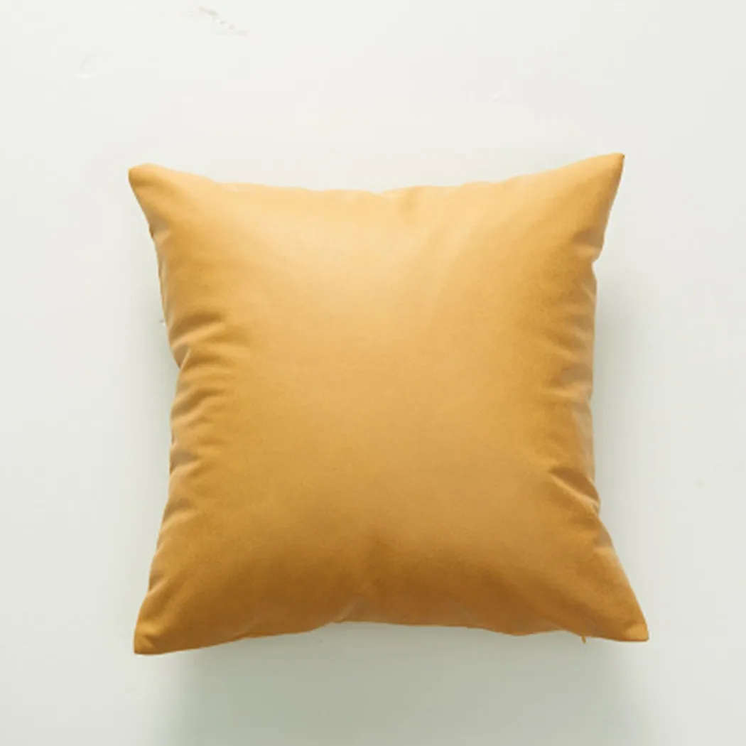 Premium PVC Faux Leather Cushion Cover Solid Color Handmade Fashion Pillow Case For Bedroom Home Office Living Room Car Decor
Premium PVC Faux Leather Cushion Cover Solid Color Handmade Fashion Pillow Case For Bedroom Home Office Living Room Car Decor