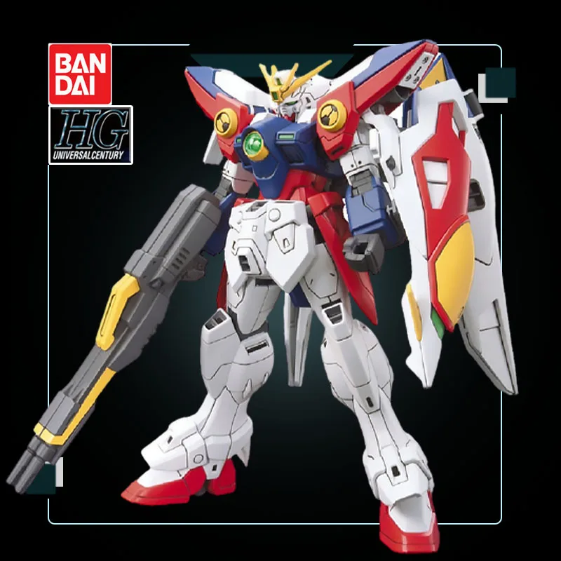

Bandai Gundam Anime Action Figures Assembly Model HGAC 174 1/144 Wing Gundam Flying Wing Zero Gundam Prototype Ornaments