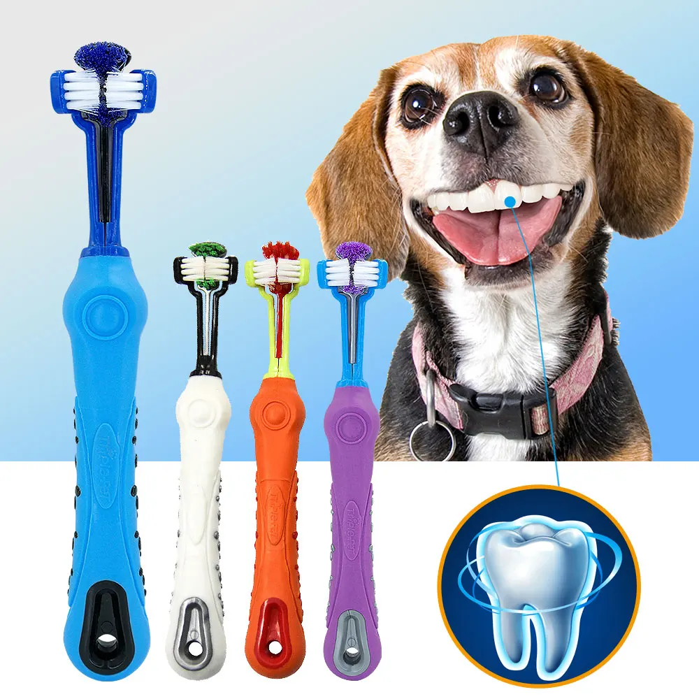 Dog Toothbrush Soft Pet Cat Toothbrush withThree Sided Dogs Rubber Tooth Brush Bad Breath Tartar Teeth Tool Pet Accessories
Dog Toothbrush Soft Pet Cat Toothbrush withThree Sided Dogs Rubber Tooth Brush Bad Breath Tartar Teeth Tool Pet Accessories