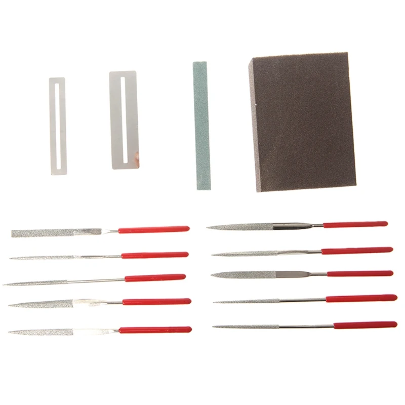 14pcs Guitar Instrument Repair Tool Kit Grinding Stone Sponge Frets Nut File Set K4UC
14pcs Guitar Instrument Repair Tool Kit Grinding Stone Sponge Frets Nut File Set K4UC
